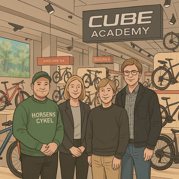 Horsens Cykler opdaterer sig på de nyeste cykeltrends ved CUBE Academy i Tyskland