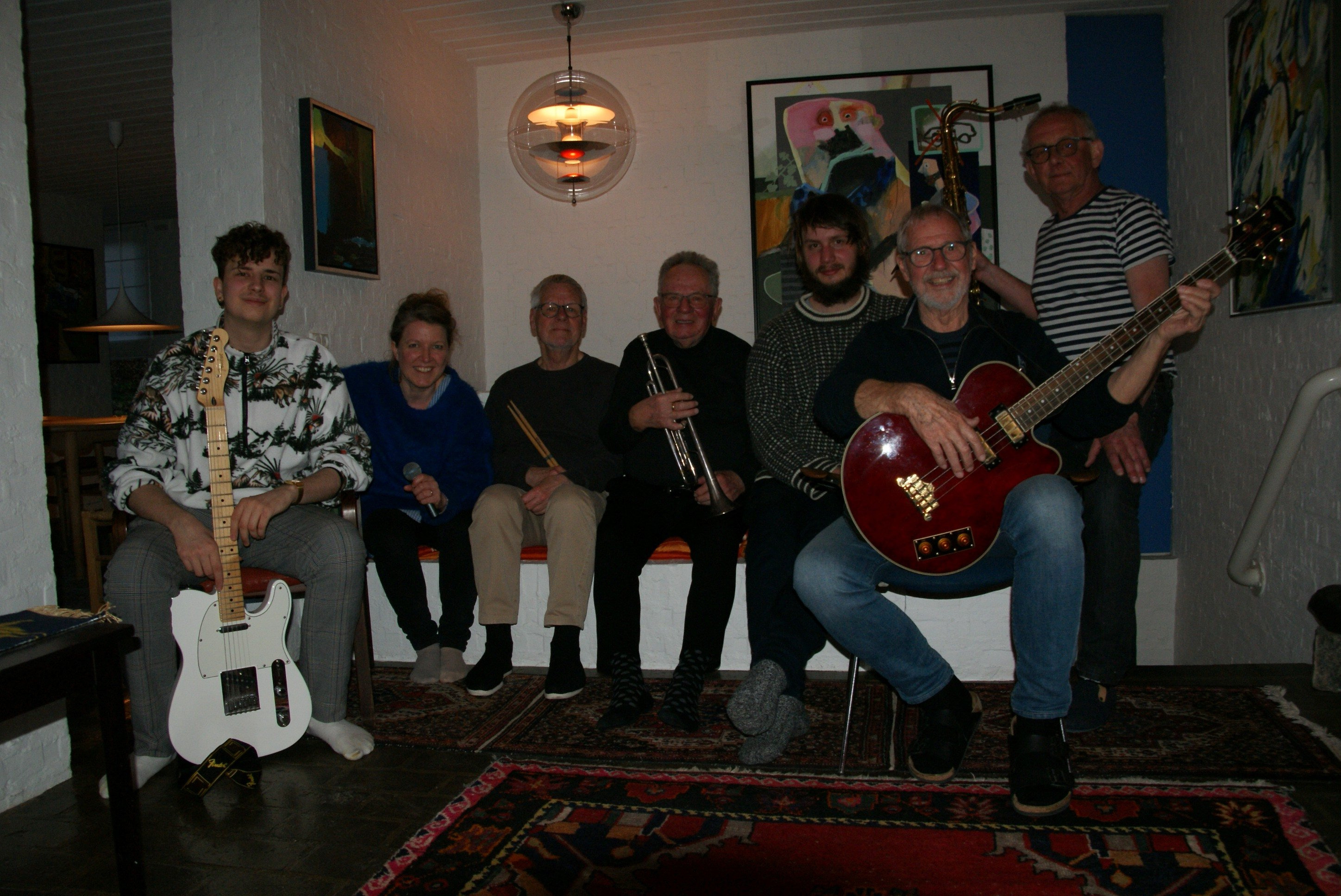 Frokostjazz i Hjallerup Kulturhus med Busters Venners Jazz Band