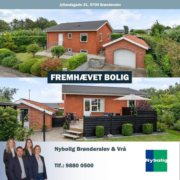 Nybolig Brønderslev & Vrå præsenterer charmerende villa med sydvendt have i hjertet af Brønderslev