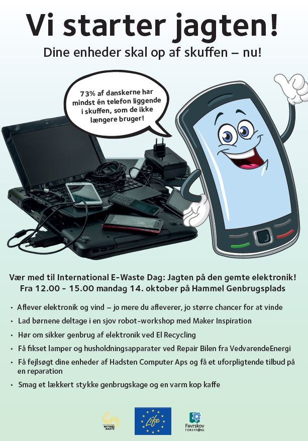 Fokus på elektronikaffald: International E-Waste dag i Hammel