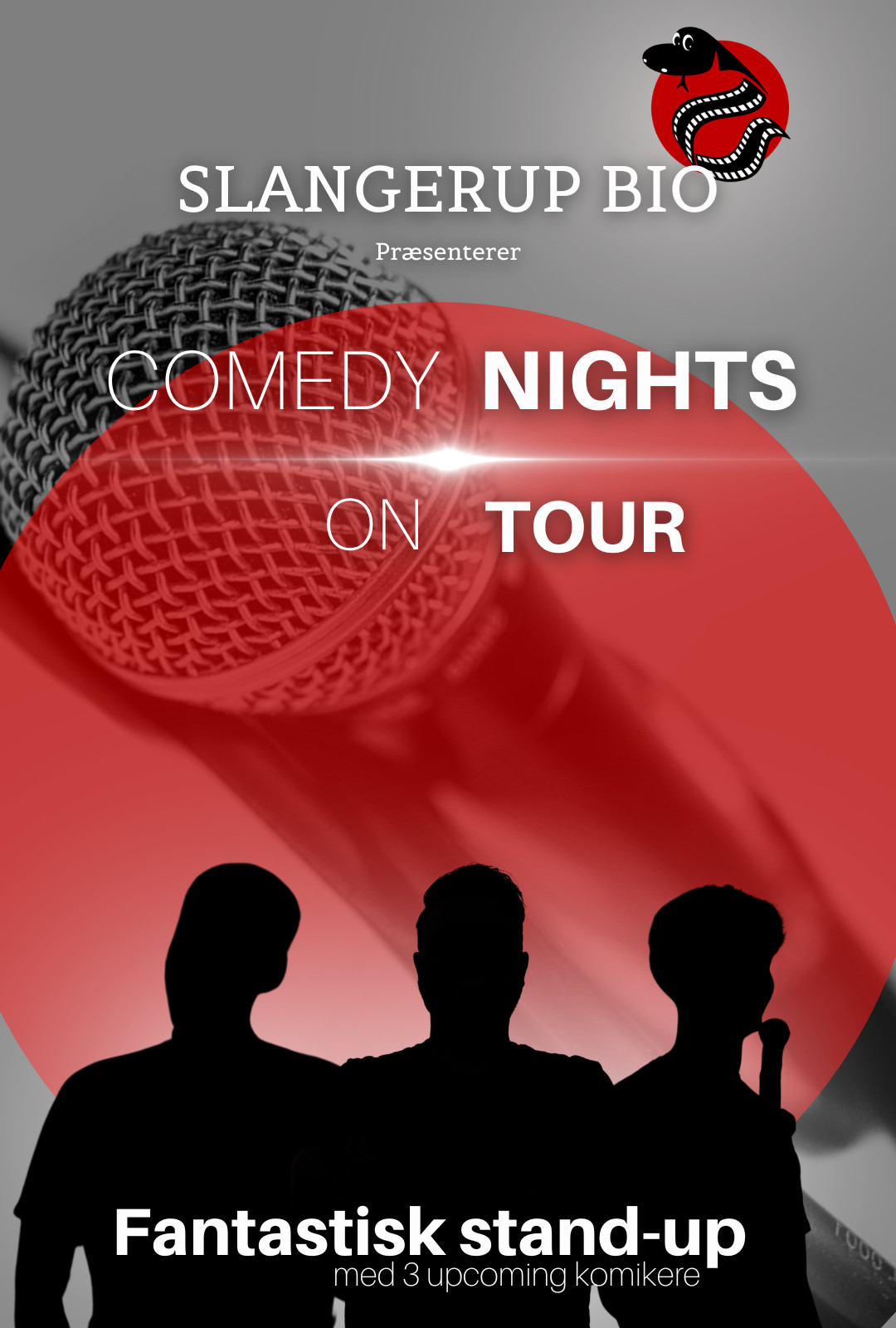 Comedy Nights on Tour kommer til Slangerup Bio