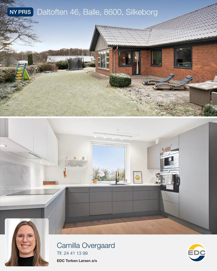 EDC Torben Larsen annoncerer prisjustering på charmerende villa i Silkeborg