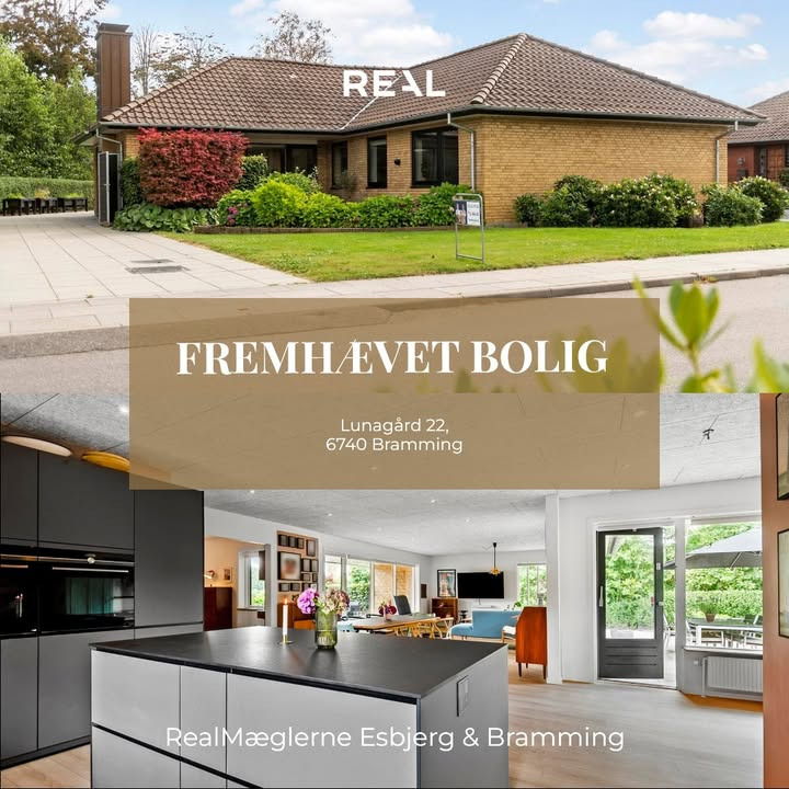 RealMæglerne Esbjerg og Bramming præsenterer rummelig villa i Bramming