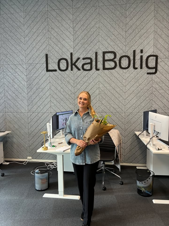 Lærke er ny salgs-trainee hos Lokalbolig Silkeborg - Mathias Bach & Co