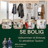 Ejendomsmægler Mike Andersen præsenterer drømmebolig til salg i Taulov