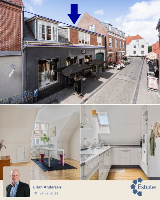 Estate Vestjylland præsenterer charmerende lejlighed med altan i Ringkøbing