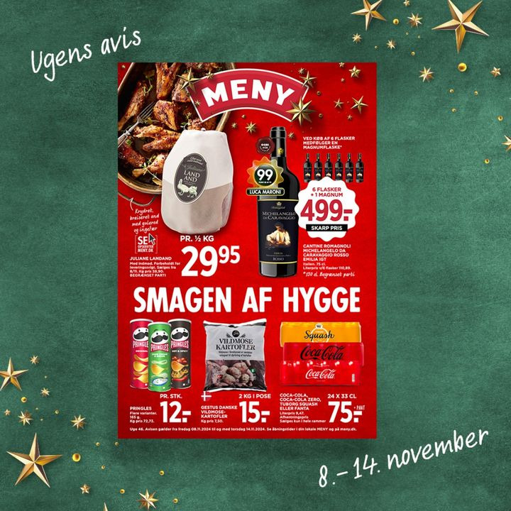 Meny Klarup klar med tilbud til Mortensaften og juleforberedelser