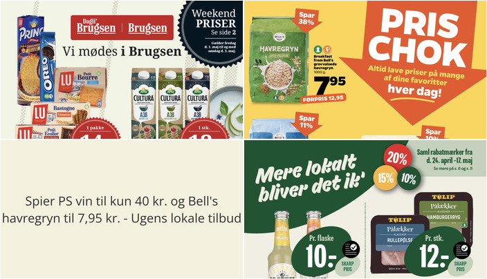 Spier PS vin til kun 40 kr. og Bell's havregryn til 7,95 kr. - Ugens lokale tilbud