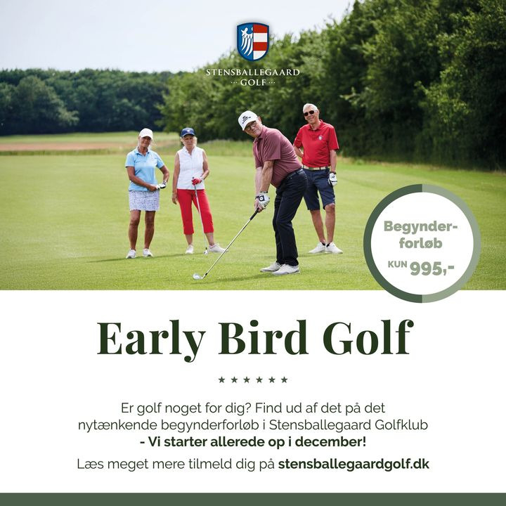 Nyt begynderforløb hos StensballeGaard Golfklub: Bliv klar til foråret med professionel træning og fri baneadgang
