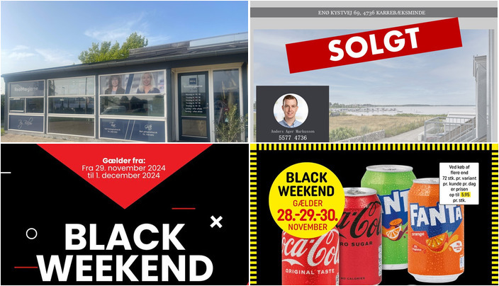 Nyt fra REMA 1000 Karrebækvej, RealMæglerne Næstved by Bülow ApS, Slagelse Camping og Outdoor Center og 1 anden