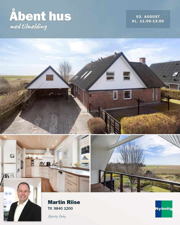 Nybolig Sæby A/S inviterer til åbent hus med havudsigt i Voerså
