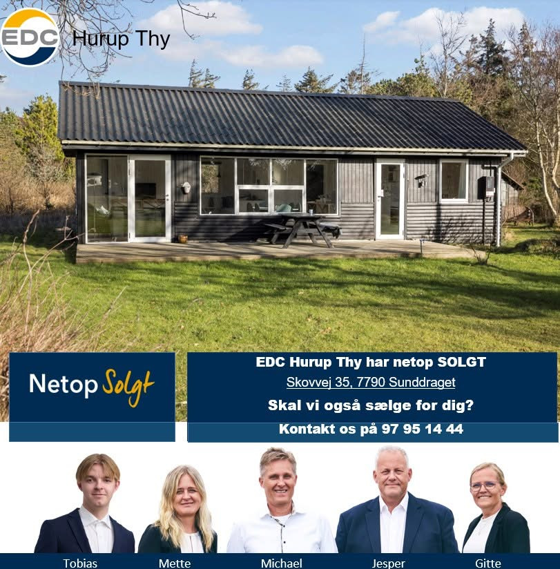 Sommerhus solgt: Bestil gratis salgstjek hos EDC Hurup Thy