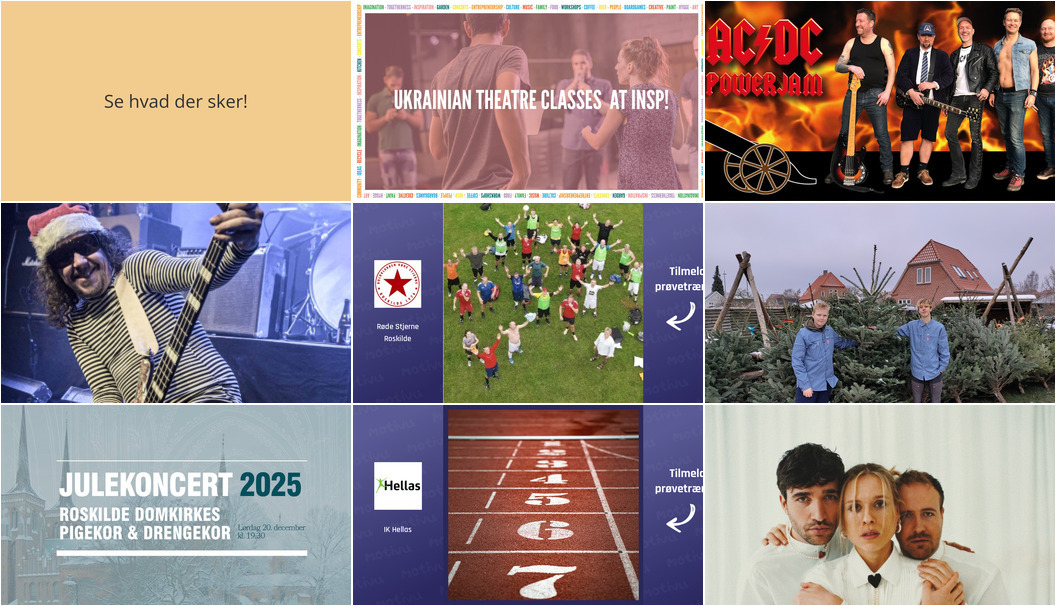 Oplev Roskilde denne weekend: Teater, musik og juletræer