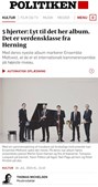 Ensemble Midtvest modtager verdensklasseanmeldelse fra Politiken for nyt album