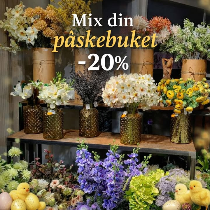 Fjerrenseriet tilbyder 20% rabat på påskebuketter i Hjørring