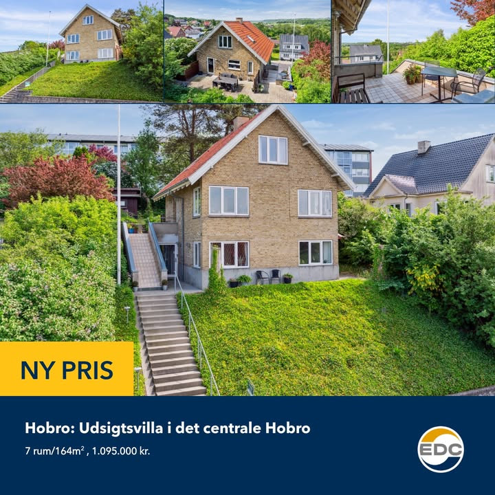EDC Søren Jensen fremviser villa på Vester Altan 11 i Hobro med fantastisk udsigt