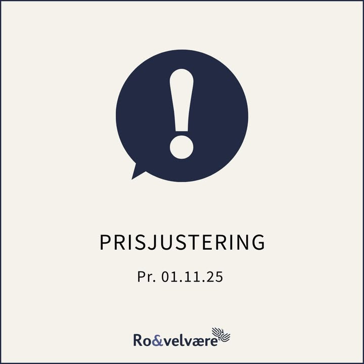 Ro & velvære annoncerer prisjustering på børnebehandlinger fra 1. november 2025