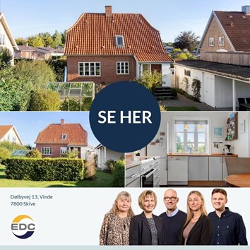 Charmerende og indflytningsklar villa til salg i Skive