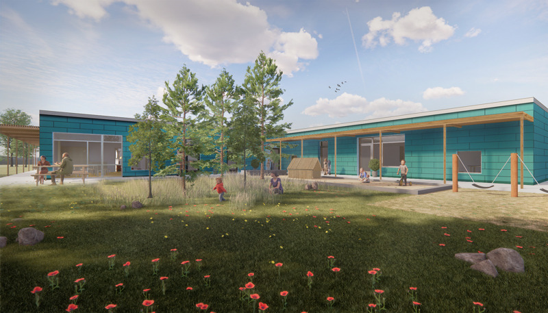 Nu går det forberedende arbejde på Børnehuset Brillesøens nye bygning i gang