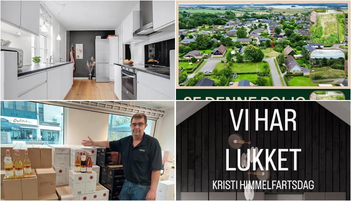 Nyt fra FREDERICIA VINHANDEL, BESSMANN KØKKENER, RealMæglerne Middelfart og 2 andre
