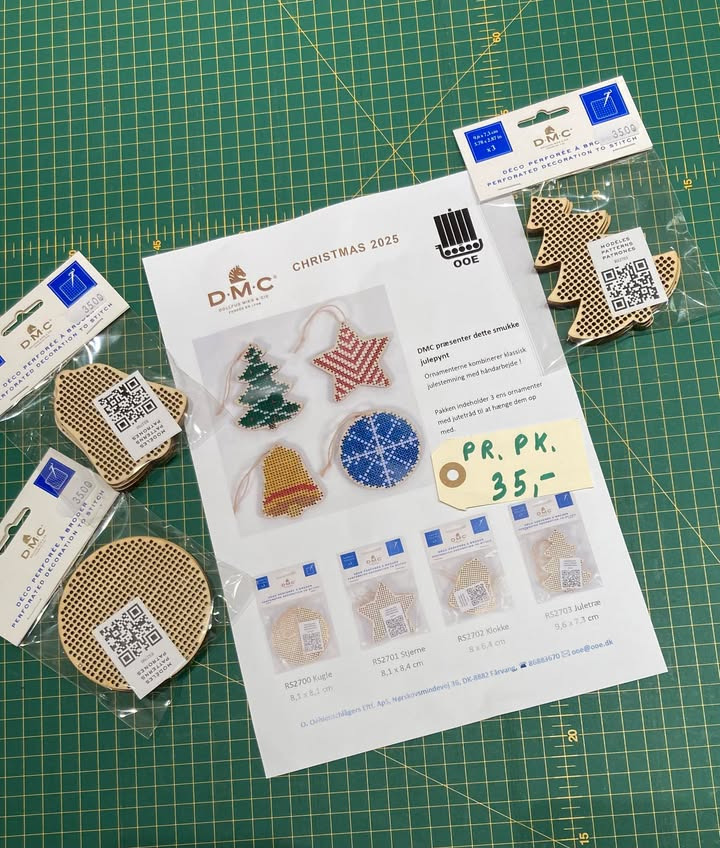 Art´n´Craft introducerer nye julerier: Broderi-ophæng og pynt i flere varianter