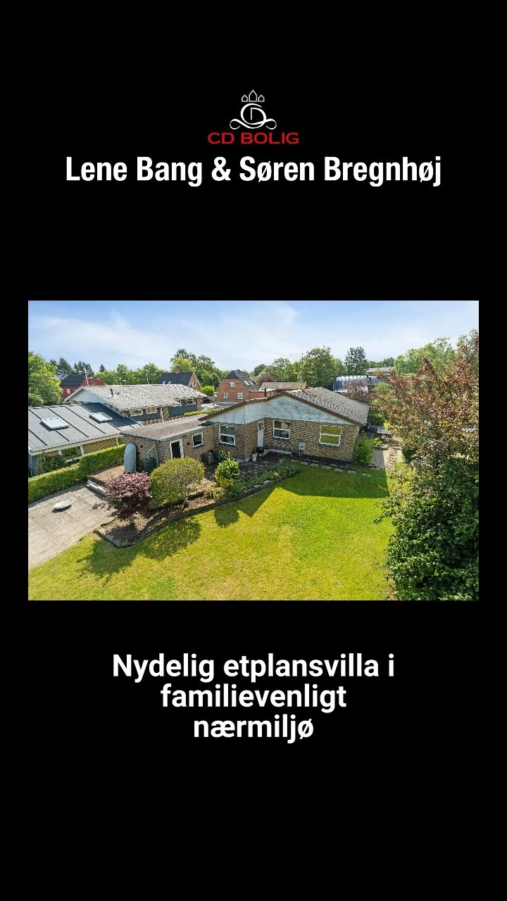 Familievenlig etplansvilla nær skole og natur i Silkeborg fra CD Bolig - Lene Bang & Søren Bregnhøj