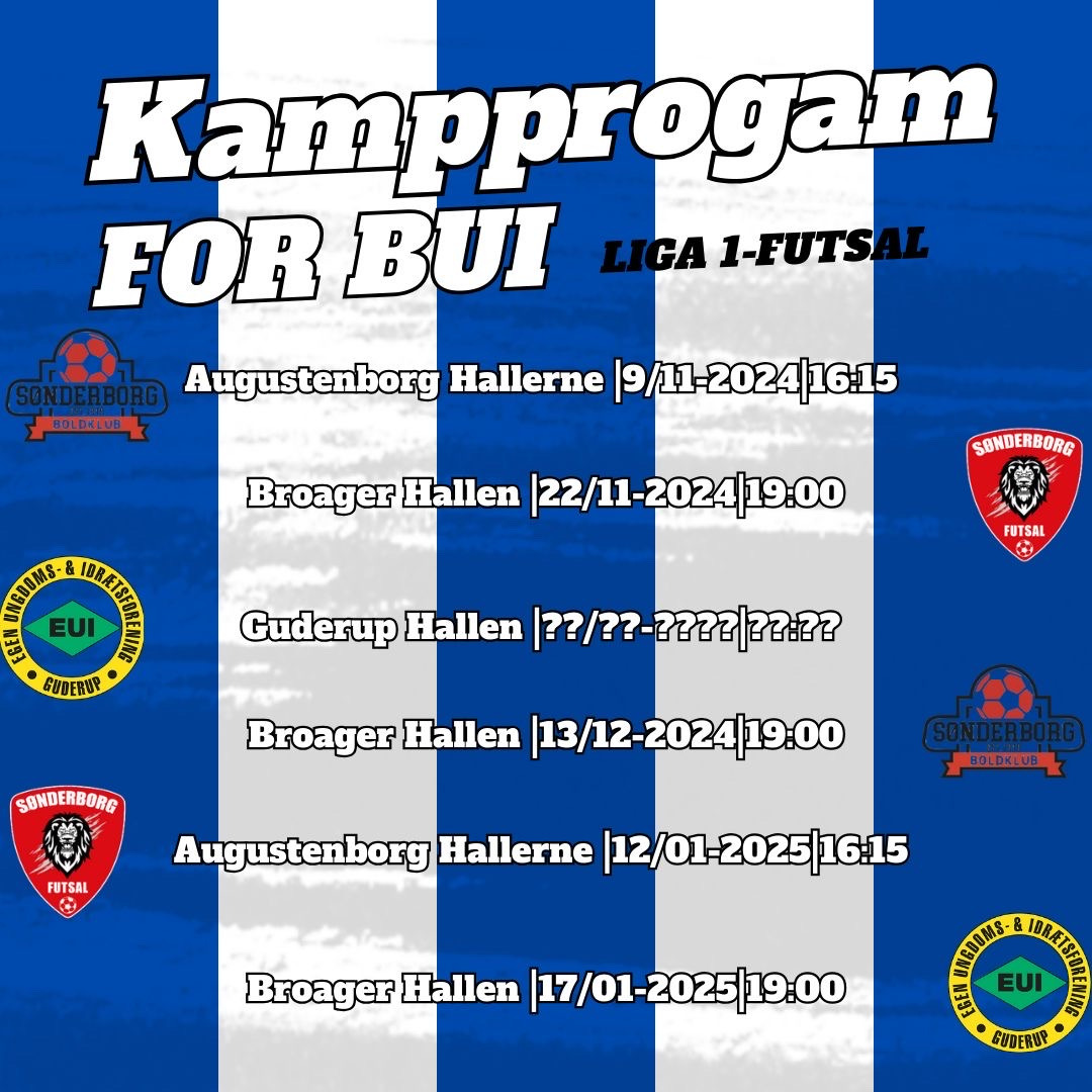 Broager UI futsal klar til sæsonstart med håb om oprykning