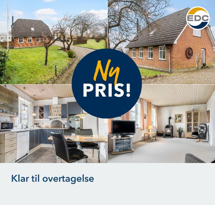 Ny pris på villa i Jels fra EDC Vejen - klar til hurtig overtagelse