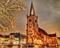 Strik og hygge i Sankt Nicolai Kirke