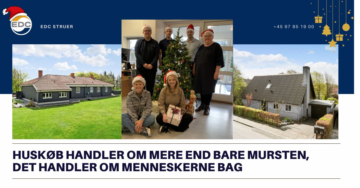 EDC Ejendomsgruppen Struer fokuserer på nærvær og omtanke i juletiden