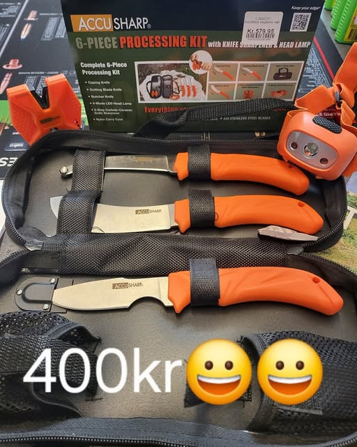 THY OUTDOOR tilbyder slagtesæt og outdoor knive til kun 400 kr
