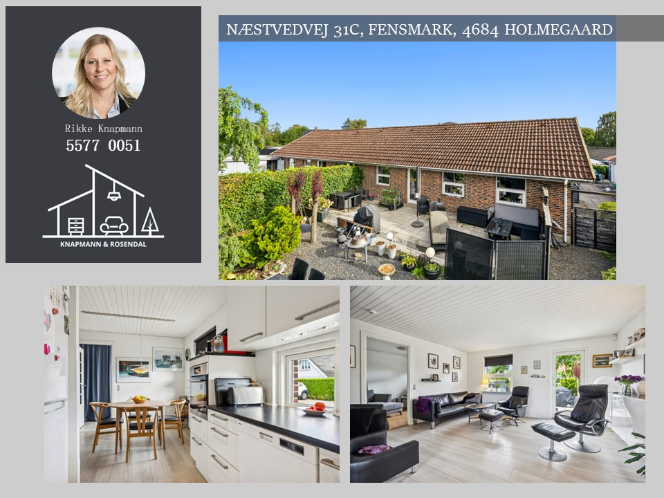 Knapmann & Rosendal ApS præsenterer centralt rækkehus i Fensmark