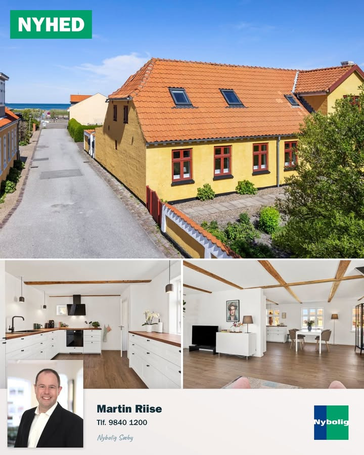 Nybolig Sæby A/S fremhæver historisk villa ved havnen med moderne komfort