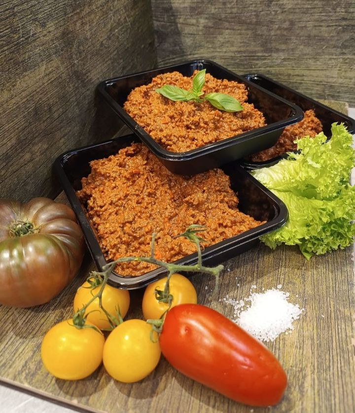 Meny Hjerting tilbyder hjemmelavet kødsauce til 59,95 kr pr bakke i dag