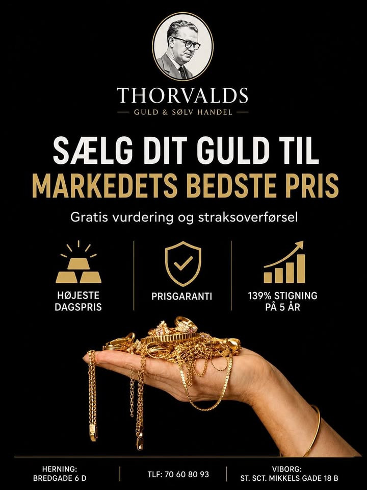 Thorvalds Guld Viborg tilbyder gratis vurdering uden tidsbestilling