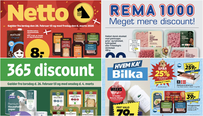 Fristende tilbud: Mørbrad af dansk gris til 259 kr. og Dava danske frilandsæg til 22 kr.