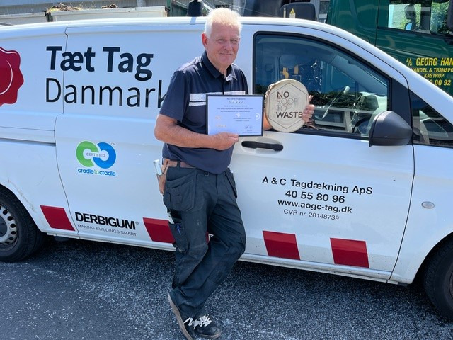 Lokal tagdækkervirksomhed bliver anerkendt for sit arbejde med genanvendelse