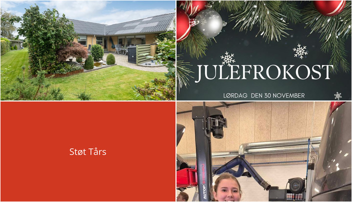 Nyt fra Tårs Autoteknik, Tårs Forsamlingshus  og Estate Boligmægleren Tårs