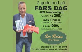 Den perfekte Fars Dag-gave venter hos Sir Brian i Sorø!