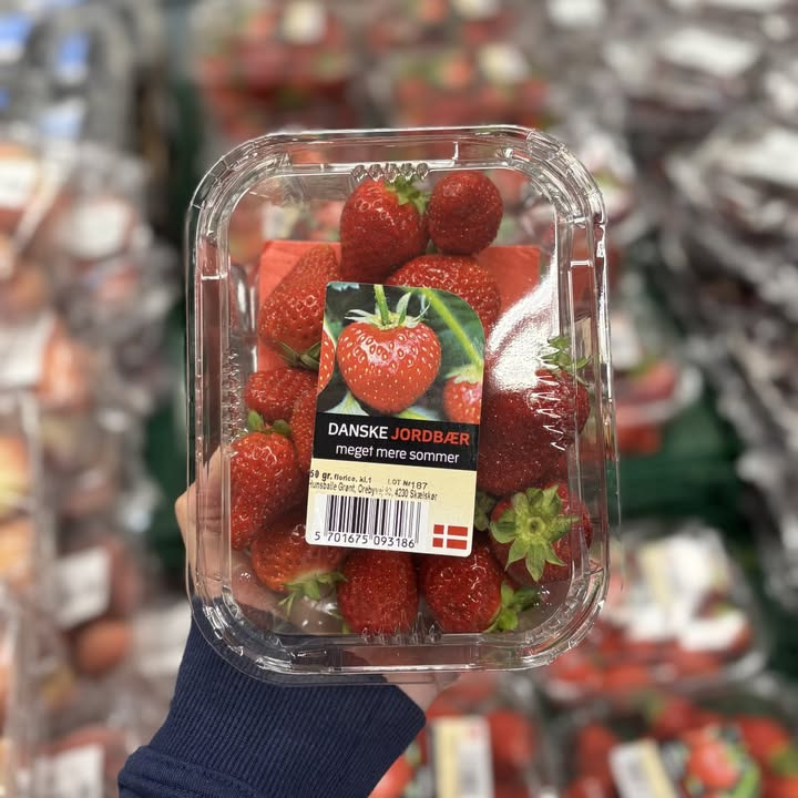 Rema1000 Gærumvej fremhæver ugens tilbud på dansk frugt og grønt