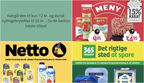Kærgården til kun 12 kr. og dansk kyllingebrystfilet til 25 kr. - Se de bedste lokale tilbud