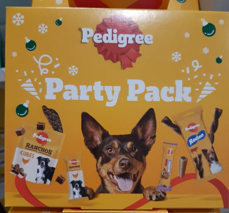 MENY Randers tilbyder Pedigree Party Pack til hunde for 39,95 kr.