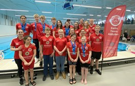 Stor succes: Flere landsmestre fra Aabybro Svømmeklub