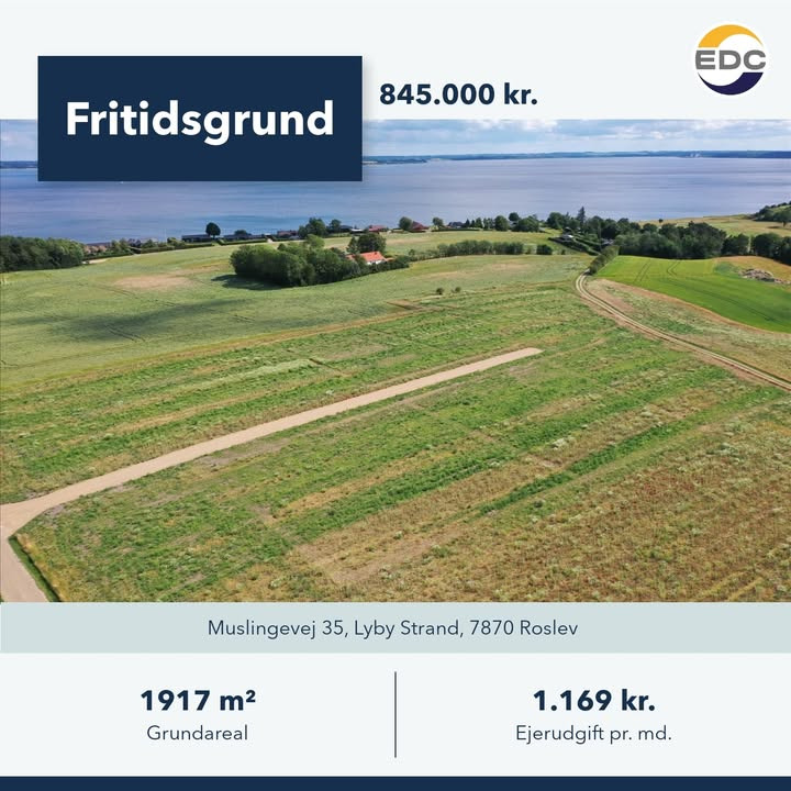 EDC Skive I/S fremhæver skøn byggegrund ved Lyby Strand