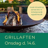 Tag med til sommer-grillaften i Attriumhaven ved Egå Sognegård
