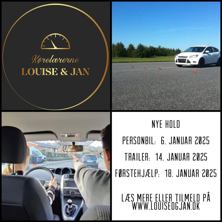 Kørelærerne Louise & Jan: Nye hold i januar med mulighed for automatgear