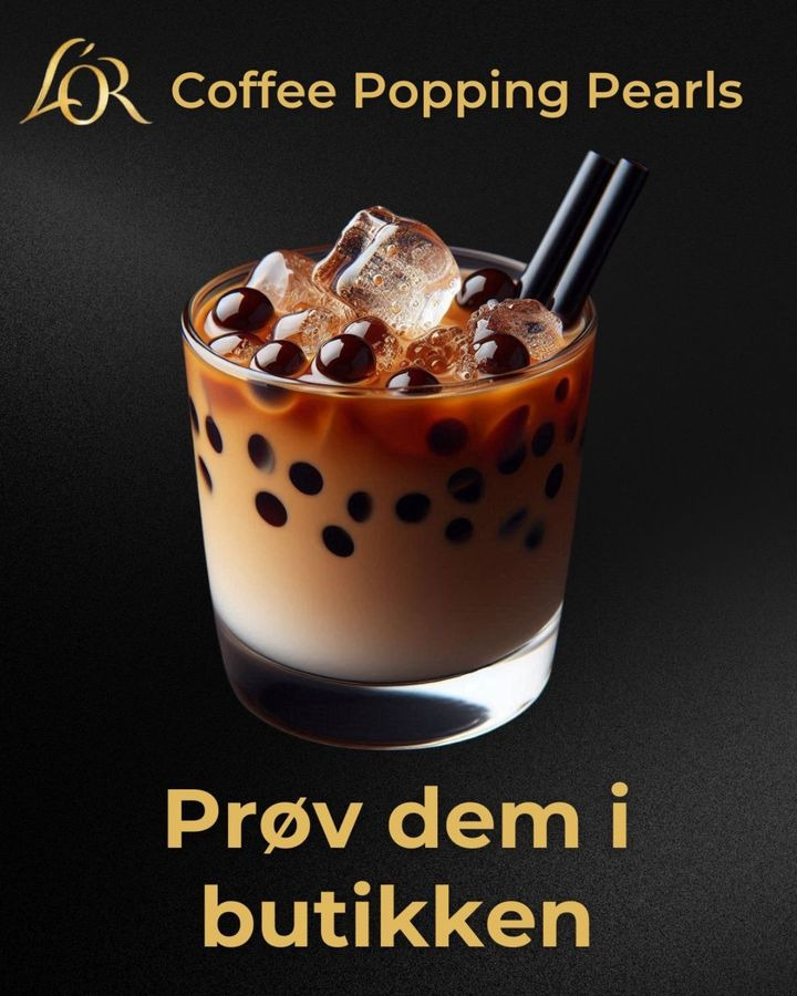 Exklusiv nyhed hos MENY Hjerting: Prøv bubble islatte med Coffee Popping Pearls fra L’OR