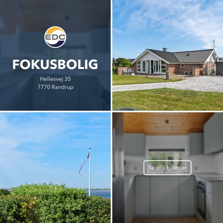 EDC Hurup Thy præsenterer fokusbolig på Hellesvej 35 med fjordudsigt