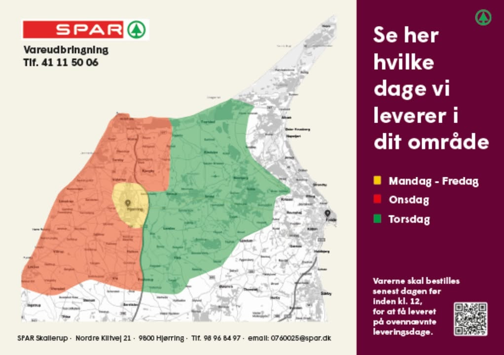 Spar Skallerup A/S tilbyder online køb og levering af dagligvarer direkte til døren