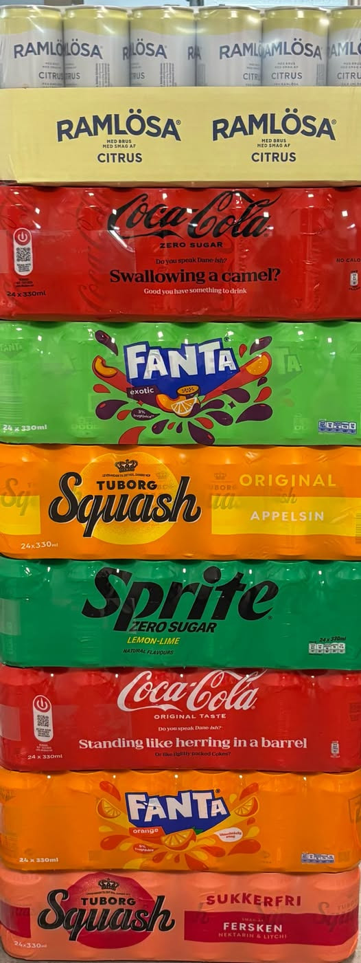 SPAR Visse sælger 24 dåser sodavand til 68.95 kr. plus pant